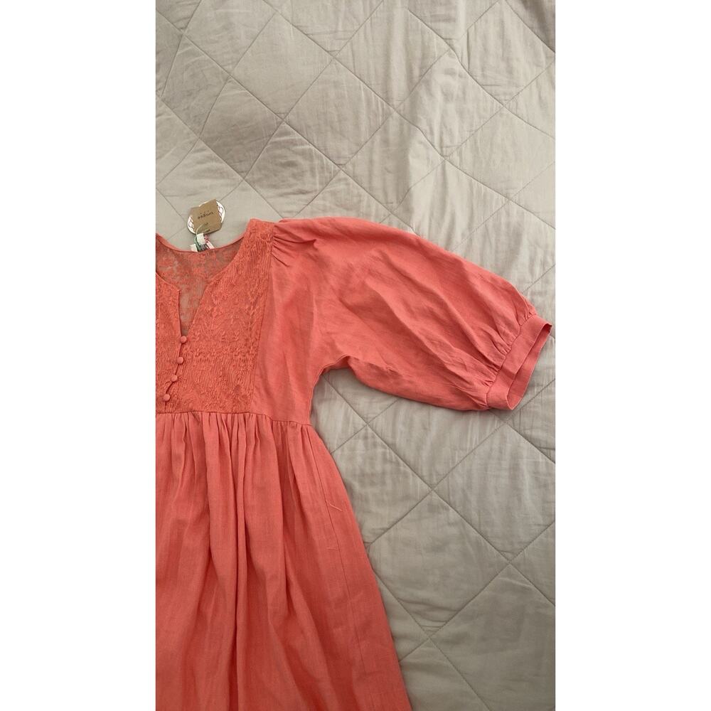 Umgee Womens Dress Size L Coral Lace - NWT - Picture 4 of 7